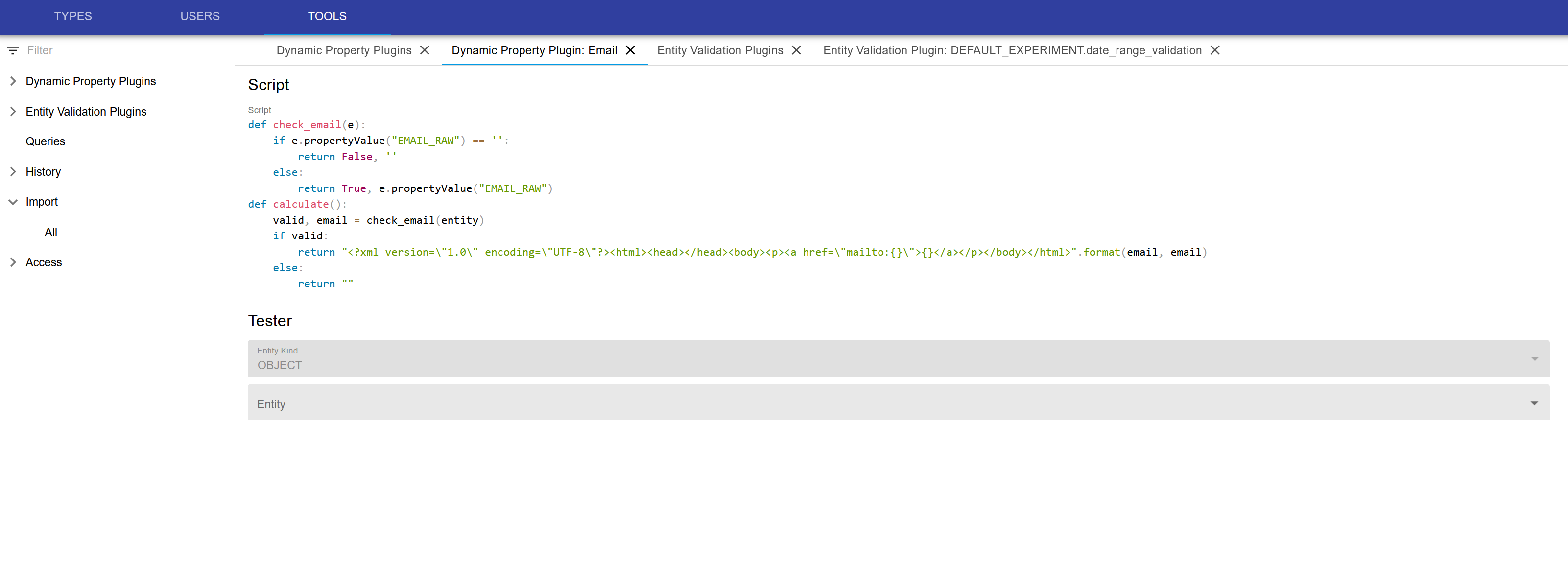 plugin editor