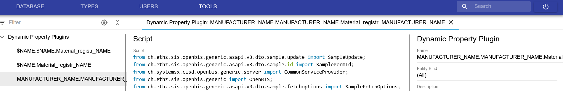 Dynamic property plugin
